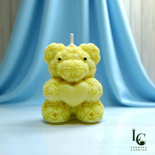 Rose Teddy Candle