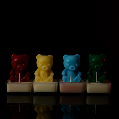 Teddy T-Light Candle Set of 4