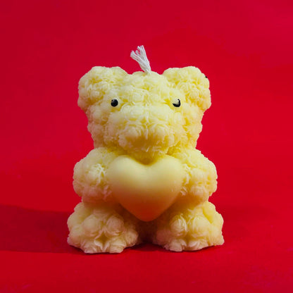 Rose Teddy Candle